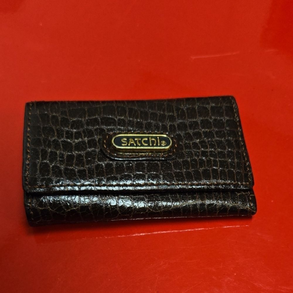 Satchi Black Crocodile Pattern Wallet